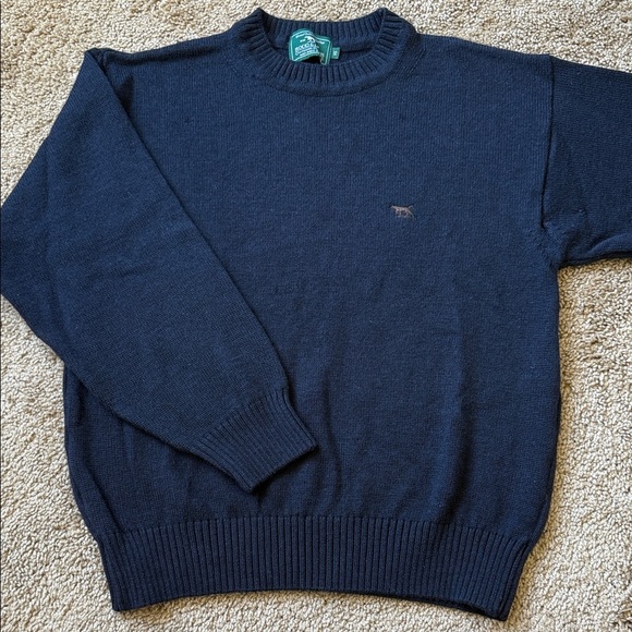 Rodd and Gunn Navy Merino Wool Crewneck Casual Logo Sweater - Picture 2 of 11